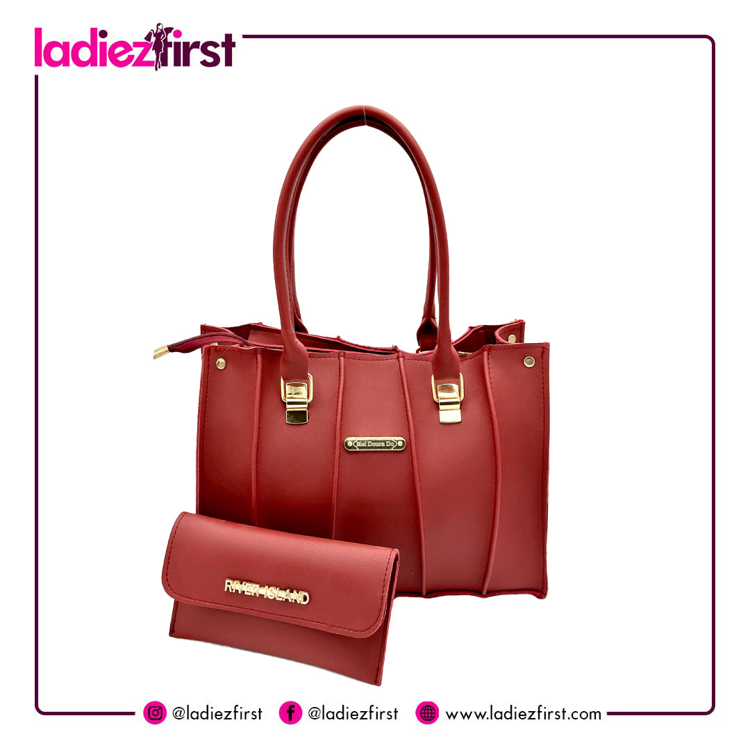 2 Piece Maroon River Island Bags