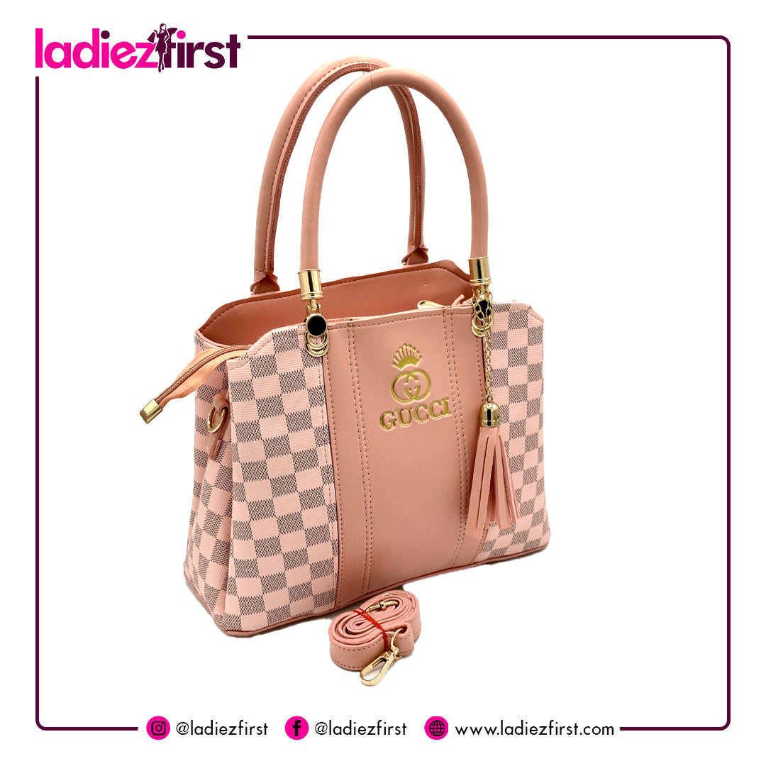 Pink Gucci Hand-Bag with Long Strap