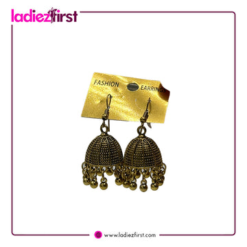 Vintage Gold Jhumka Earrings